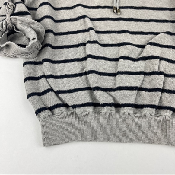 Grace Elements Sweatshirt Womens XXL Gray Black Striped - Picture 5 of 9